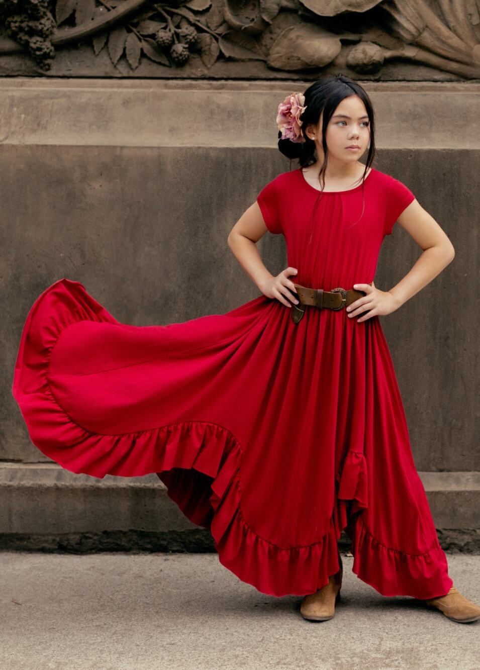 Joyfolie Mia Joy Braelyn Dress in Scarlet Girl’s Size 6